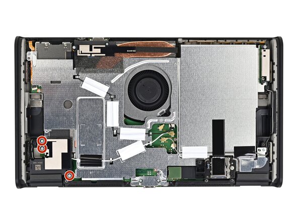 Nintendo Switch 2 Microphone Replacement, Remove the lower antenna screws: crwdns2935265:019crwdnd2935265:01crwdnd2935265:02crwdne2935265:0