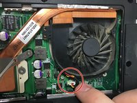 Acer Aspire 3003WLCi Internal Fan Replacement