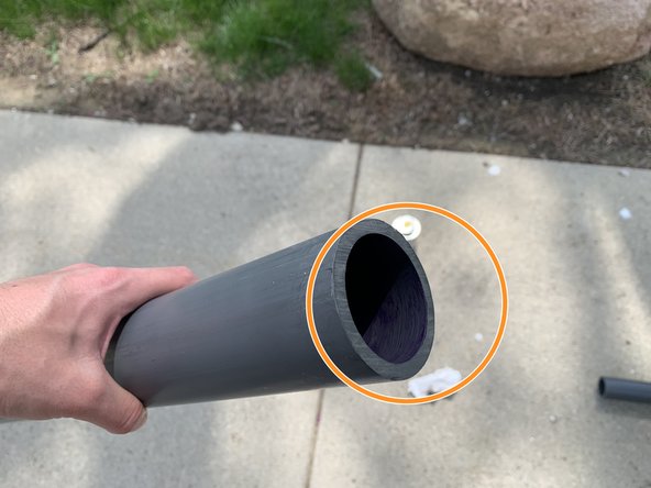 GI Node with Pressure Transducer Assembly, Attaching 2-inch PVC Pipe to Housing: step 16, image 2 of 3